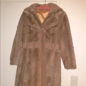 Faux fur coat